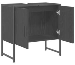 Szafka pod umywalkę z drzwiami czarny dąb 60 x 30 x 60 cm