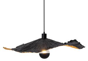 Näve Lampa wisząca Crazy Paper, czarno-złota, Ø 56cm