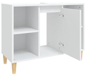 Szafka pod umywalkę, biała, 80x33x60 cm