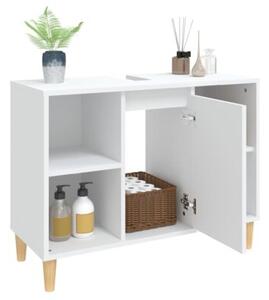 Szafka pod umywalkę, biała, 80x33x60 cm