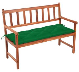 Ławka ogrodowa z poduszką, 120 cm, lite drewno akacjowe