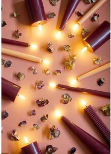 Uyuni Lighting - Świeca Stożkowa LED Grooved 2-pack 3,2x25,5 cm Wine Czerwony/Smooth Uyuni Ligh