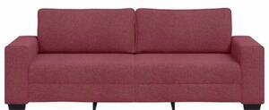Sofa 3-osobowa, winna czerwieÅ, 220x77x82 cm, tkaninÄ