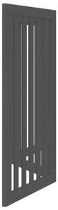Składana bramka dla psa, 3 panele, czarna, 150 cm