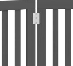 Składana bramka dla psa, 3 panele, czarna, 150 cm
