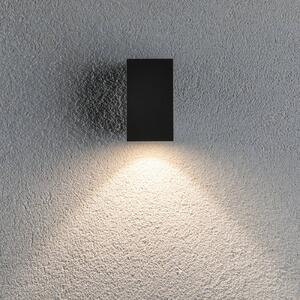 Paulmann Kinkiet zewnętrzny LED Flame, czarny, aluminium, nowoczesny