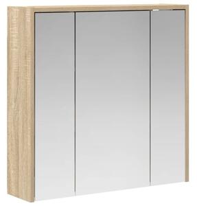 Szafka z lustrem do łazienki dąb sonoma 63,5 x 16 x 62,5 cm