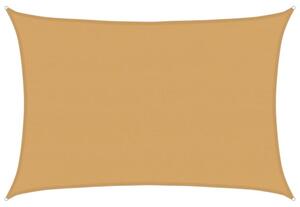 Żagiel przeciwsłoneczny, 160 g/m², piaskowy, 5x6 m, hdpe