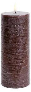 Uyuni Lighting - Świeca Filarowa LED 7,8x20,3 cm Rustic Brown