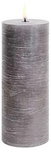 Uyuni Lighting - Świeca Filarowa LED 7,8x20,3 cm Rustic Grey