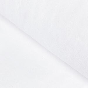 Goldea tkanina frotte velur dwustronna biała - szer. 150cm 150 cm
