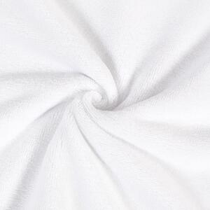 Goldea tkanina frotte velur dwustronna biała - szer. 150cm 150 cm