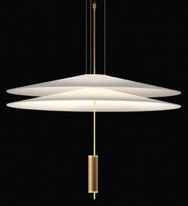 Vibia Flamingo - lampa wisząca LED 2 klosze, złota