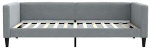 Sofa rozsuwana, jasnoszara, 100x200 cm, tkanina