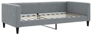 Sofa rozsuwana, jasnoszara, 100x200 cm, tkanina