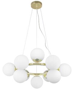 NOWOCZESNA LAMPA WISZĄCA KLASYCZNE ZŁOTO LEDO W12
