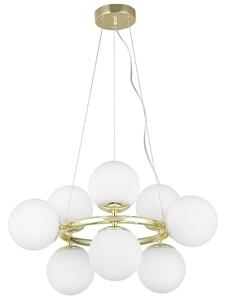 NOWOCZESNA LAMPA WISZĄCA KLASYCZNE ZŁOTO LEDO W9