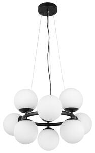 NOWOCZESNA LAMPA WISZĄCA CZARNA LEDO W9