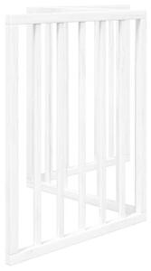 Składana bramka zabezpieczająca dla psa, 3 panele, biała, 150cm
