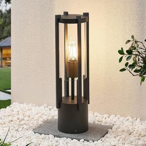 Lampa ogrodowa stojąca Brienne Lucande, możliwość ściemniania, czarny, aluminium, nowoczesny
