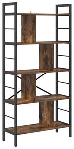 Półka na książki dąb wędzony 75 x 30 x 156 cm