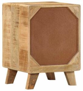 Szafka nocna 2 szt. 37x32x50 cm drewno lite surowe mango