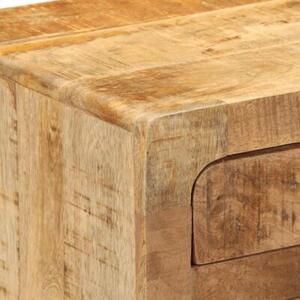 Szafka nocna 2 szt. 37x32x50 cm drewno lite surowe mango