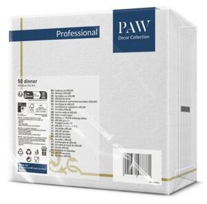 Paw serwetki eleganckie złoty ornament 40x40cm fizelina 50 szt