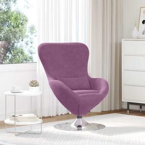 Fotel jajo fioletowy 63 x 73 x 90 cm aksamit