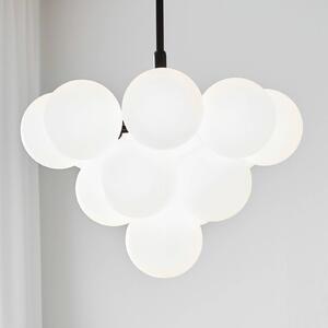 Markslöjd Lampa wisząca Merlot ze szkła, czarna/ biała