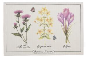 Podkładka Summer flowers Saffran, 45 x 30 cm, zestaw 4 szt