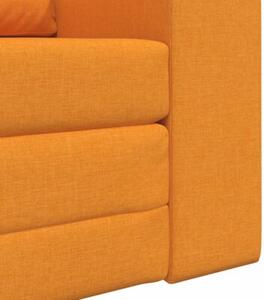 Sofa bed ciemny Å»Ã³Åty 98 x 71 x 83 cm tkanina
