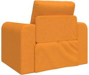 Sofa bed ciemny Å»Ã³Åty 98 x 71 x 83 cm tkanina