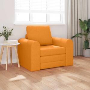 Sofa bed ciemny Å»Ã³Åty 98 x 71 x 83 cm tkanina