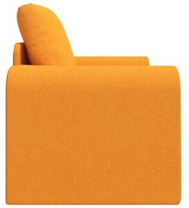 Sofa bed ciemny Å»Ã³Åty 98 x 71 x 83 cm tkanina