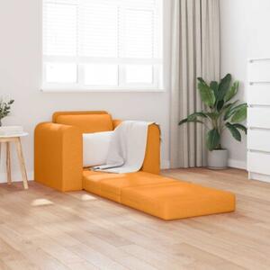 Sofa bed ciemny Å»Ã³Åty 98 x 71 x 83 cm tkanina