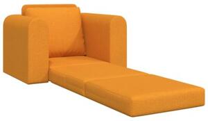 Sofa bed ciemny Å»Ã³Åty 98 x 71 x 83 cm tkanina