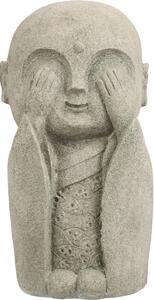 Dekoracja ogrodowa Buddha nie widzi, 14,5 x 27 x 13 cm, polyresin