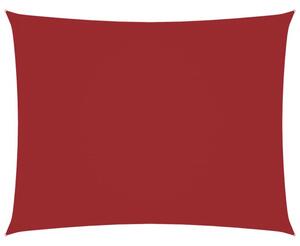 Prostokątny żagiel ogrodowy, tkanina oxford, 5x6 m, czerwony