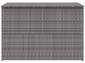 Skrzynia ogrodowa, szara, 150 x 100 x 100 cm, rattan pe