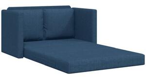 Sofa podÅogowa 2-w-1, niebieska, 112x174x55 cm, tkanina