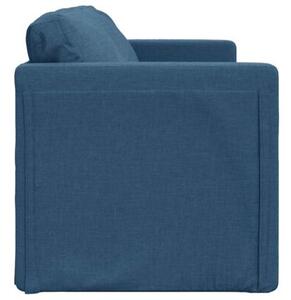 Sofa podÅogowa 2-w-1, niebieska, 112x174x55 cm, tkanina