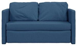 Sofa podÅogowa 2-w-1, niebieska, 112x174x55 cm, tkanina