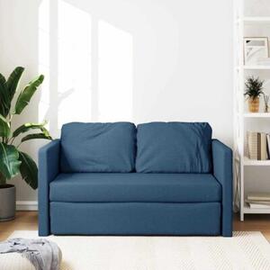 Sofa podÅogowa 2-w-1, niebieska, 112x174x55 cm, tkanina