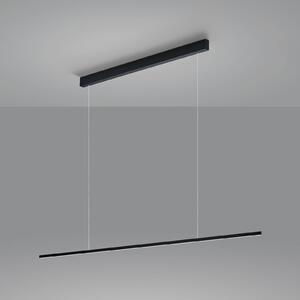 Helestra Lampa wisząca Loopy, możliwość ściemniania, czarny, salon / jadalnia, aluminium, nowoczesny
