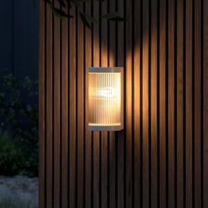 Nordlux Kinkiet zewnętrzny Coupar, możliwość ściemniania, kremowy / amber, aluminium