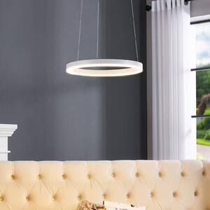 Lampa wisząca LED Arcchio Albiona, biała, 40 cm