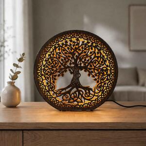Drewniana lampa LED Drzewo Życia | FEAL