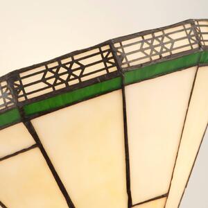 Searchlight Kinkiet tiffany New York, kremowy / amber, salon / jadalnia, metal, tiffany