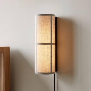 Audo Copenhagen Kinkiet Hashira, kremowy / amber, salon / jadalnia, tkanina / materiał / jedwab, design